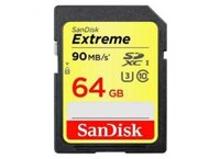 Sandisk 64GB 90MB/S Extreme SDXC Card UHS