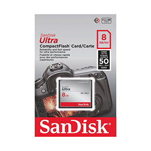 SanDisk CompactFlash ultra 50MB/s 8GB
