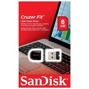 USB SanDisk Cruzer Fit CZ33 (SDCZ33) 8GB - USB 2.0