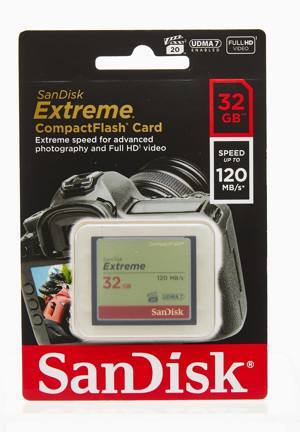 Thẻ nhớ SanDisk Extreme CompactFlash - 32GB 800X