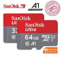 SANDISK Mới Thẻ Nhớ Micro SD Tốc Độ Cao 100MB / s Ultra A1 Class 10 Dung Lượng 64GB / 128GB