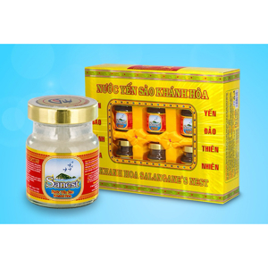 Hộp nước yến sào Khánh hòa Sanest - 70ml x 6 lọ, có đường