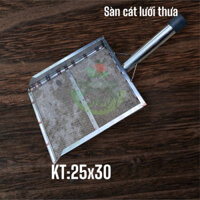 sàng cát inox, sàng phân gà, dọn chuồng tiện lợi, sàng 25x30