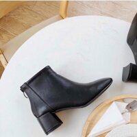 SANG CHẢNH Boot da dây kéo sau RẺ ĐẸP