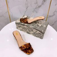 SANG CHẢNH Guốc da bóng mũi vuông gót3p RẺ ĐẸP