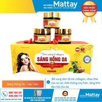 Sáng Hồng Da - Vạn Tam - Bổ sung sâm tố nữ, collagen, nhau thai cừu và các chất chống oxy hóa , tăng tính đàn hồi cho da