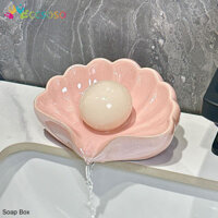 Sáng Tạo Ánh Sáng Sang Trọng Vỏ Xà Phòng Hộp Gốm Xả Xà Phòng Phòng Phòng Tắm Bồn Rửa Hộp Bảo Quản