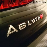 Sáng Tạo Chữ Thường LOVE LOVE Audi Q2LQ5A4A6L Benz E260LE300L Sửa Đổi Xe Phía Sau Nhãn Dán