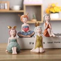 Sáng tạo cô gái thủ công thời trang thời trang cô gái bảy cổ tích nhựa trang trí đầu giường nhựa thủ công mỹ nghệ