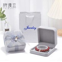 Sáng Tạo Flannel Hộp Trang Sức Vòng Cổ Cao Cấp Vòng Tay Hộp Bông Tai Nhẫn Kim Cương Đề Nghị Quà Tặng Bao Bì Hộp Rỗng