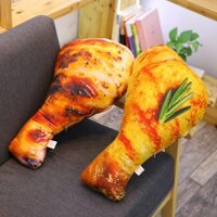 Sáng tạo gà nướng gà chiên chân đồ chơi lông lợn chân gối