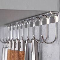 Sáng tạo không có cú đấm bằng thép không gỉ Nhà bếp Tủ treo tường Móc trên cùng Giá treo tường Tủ treo dưới Giá treo