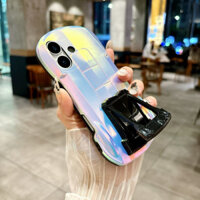 Sáng Tạo Sợi Carbon Họa Tiết 3D Thể Thao Xe Ô Tô Mô Hình Vô Hình Giá Đỡ Mềm Dành Cho iPhone 16 15 14 13 12 11 Pro Max Plus XR 7 8 Plus Ốp Lưng Chống Sốc Cho Bé Trai