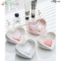 Sáng Tạo Tình Yêu Gốm Xà Phòng Món Ăn Phòng Tắm Bồn Rửa Thoát Xà Phòng Món Ăn Hình Trái Tim Lưu Trữ Thoát Nước Giá