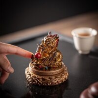 Sáng Tạo Trà Đổi Màu Sắc Đồ Trang Trí Thú Cưng Rồng Tốt Lành Chơi Hạt Cung Hoàng Đạo May Mắn Rồng Boutique Có Thể Nâng Thú Vị Khay Trà Trang Trí Linh Vật
