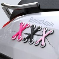 Sáng Tạo Vui Nhộn Miếng Dán Dây Giày Miếng Dán 3D Ba Chiều Decal Xe Điện mini Xe Trang Trí Xe Máy Thân Miếng Dán