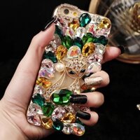 Sang Trọng 3D Bling Kim Cương Dành Cho IPhone 11 12 13 Pro Max Ốp Điện Thoại Sáng Bóng Cho IPhone 14 15 16 Pro Max Plus Lấp Lánh Pha Lê Bảo Vệ