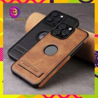 Sang trọng Bao Da Điện Thoại Iphone có Giá Đỡ gấp gọn có đủ các dòng Iphone 12 13 14 15 Pro Max |M04