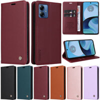 Sang Trọng Bao Da Điện Thoại pu Dạng Ví Nắp Lật Cho motorola moto g14 g54 g84 g32 Ốp