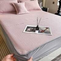 Sang Trọng Cao CấpAThảm Lụa Lạnh Như Đá Đậu Mùa Hè Ga Trải Giường Mùa Hè Thảm Điều Hòa Đơn Đôi Có Thể Giặt Bằng Máy