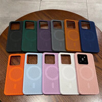 Sang Trọng Cho  Tản Nhiệt Ốp Lưng Điện Thoại Xiaomi 15 14 Pro 13 Redmi K70 K60 Siêu Mờ Lưới Làm Mát PC Bảo Vệ