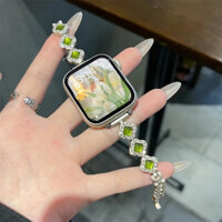 Sang Trọng Lấp Lánh Kim Cương Bốn Lá Cỏ Ba Lá Vòng Tay Kim Loại Dây Đeo Cho Redmi Watch 4 Đồng Hồ Thông Minh Dây Chuyền Thiết Kế Redmi Watch 3 Hoạt Động Nữ Ban Nhạc