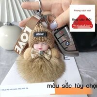 Sang Trọng Mặt Dây Chuyền Công Chúa Ngủ Thật Cáo Lông Bảo Vệ Ngắn Phong Cách Xe Mới Đa Năng Interne
