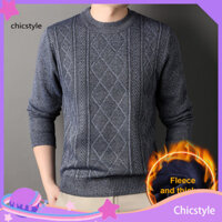 Sang Trọng Nam Jumper Nam Áo Len Cozy Đan Áo Len Cho Mùa Thu Đông Phong Cách Rời Phù Hợp Với Áo Chui Đầu Để Mặc Hàng Ngày Ấm Áp Và Co Giãn Màu Trơn Giữa Chiều Dài Nhảy