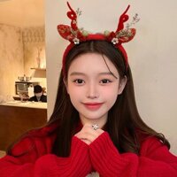 Sang Trọng Năm Rắn Đầu Mũ Bé Gái 2025 Đuôi Rắn Băng Đô Bé Gái Đỏ Năm Mới Năm Mới Băng Đô Phụ Kiện Tóc W1.14