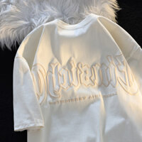 Sang Trọng Nhật Bản Ngắn Tay Áo Pull Cặp Vợ Chồng Cao Cấp Thiết Kế Nửa Tay Unisex Áo Thun