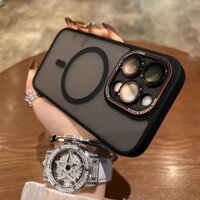 Sang Trọng Ốp Điện Thoại Cứng Từ Tính Chống Sốc Cho iphone15 pro max 14 13 12 pro max