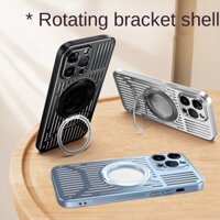 Sang Trọng Ốp Điện Thoại Hợp Kim Nhôm Từ Tính Tản Nhiệt Chống Sốc Cho iphone 14 13 12 promax 14 plus