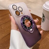 Sang Trọng Ốp Điện Thoại pc Cứng Mỏng Nhẹ Kèm Giá Đỡ Nhẫn Từ Tính Cho iphone 14 13 12 pro max 15 pro max
