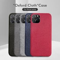 Sang Trọng Sang Trọng Vải Mềm Mại Ốp Lưng Cho iPhone 14 12 Pro MAX Ốp Lưng Vải Lanh Cotton Vỏ Điện Thoại Cho iPhone 13