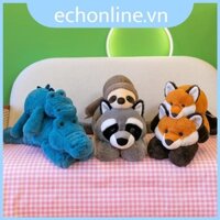 Sang Trọng Thế Giới Aurora Đồ Chơi Thú Nhồi Bông Búp Bê Raccoon Sloth Cáo Kid Cá Sấu Quà Tặng