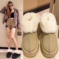 Sẵn_Hàng Quảng Châu_Giầy Bốt nữ cổ lông đế 3 phân (Mã Y-15)