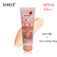 SANIYE BB Matte Peachy Poreless Cream Sunscreen Foundation High Protection R1207 [bonus]