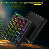 (sẵnn) Bàn Phím Cơ Gaming Rút Gọn Một Tay Rapid Trigger Zouya HE30 - 8K Hz - Switch Nam Châm - RGB - 1 Mode Type C