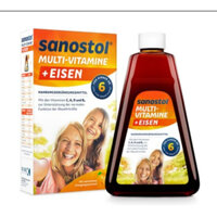 Sanostol Số 6 cung cấp Vitamin Tổng Hợp + Sắt Cho Bé Từ 6 Tuổi, 460 ml - Đức