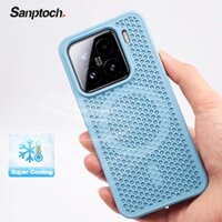 Sanptoch Cho Điện Thoại Làm Mát Từ Tính Cho Xiaomi 15 14 Pro Slim Chống Sốc Cứng Cho Xiaomi 15 Pro Vỏ Bảo Vệ Tản Nhiệt Chống Trơn Trượt