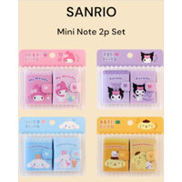 [Sanrio] Bộ Mini Note 2p (Mymelody / Kuromi / Cinnamoroll / Pompompurin)