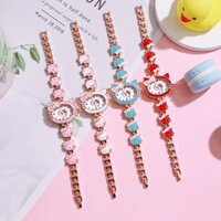 Sanrio Cô Gái Trái Tim Hoạt Hình Dễ Thương Hello Kitty Đồng Hồ Trẻ Em Kuromi Trường Trung Học Đồng Hồ Điện Tử Ins Làm Đẹp Cao Học Sinh Cô Gái Cinnamoroll