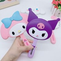 Sanrio Dễ Thương Cao Cấp Cấp Cầm Tay Gương Lược 2 Trong 1 hellokitty Xuất Hiện Cao Trang Điểm