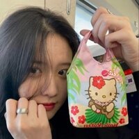 SANRIO [haroro] Túi Xách Hộp Cơm Trưa Nhỏ Hình hello kitty Cho Học Sinh