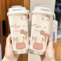 Sanrio Hello kitty Bình Nước Inox Bé Gái Bình Giữ Nhiệt Dễ Thương Cốc Giữ Nhiệt Có Ống Hút Quà Tặng Học Sinh