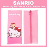 [Sanrio] Hộp đựng bút chì túi phẳng đơn giản Hello Kitty