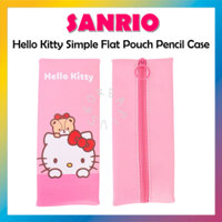 [Sanrio] Hộp đựng bút chì túi phẳng đơn giản Hello Kitty