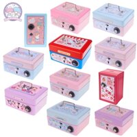 Sanrio Hộp Đựng Tiền mini Bằng Thép Không Gỉ Có Khóa An Toàn Tiện Dụng Trang Trí Nhà Cửa