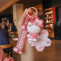 Sanrio Joint Sakura Limited Series Mặt dây chuyền 2022 Kuromi Quế Chó Móc khóa Hoạt hình