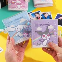Sanrio Kawaii Bộ Album Ảnh 3 Inch Mặt Dây Chuyền Album Ảnh Kpop Kuromi Hello Kitty Yêu Thích Pompom Purin